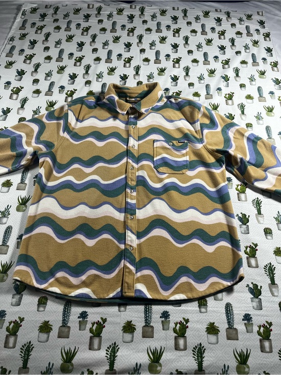 chubbies Other - Chubbies Men’s “The Wiggle” LS Flannel Overshirt Button Up Size Large